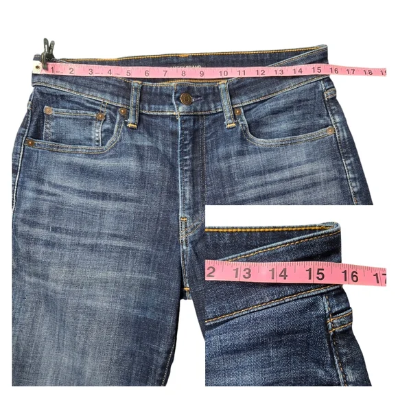 Lucky Brand Men 32x30 410 Athletic Slim Straight Leg‎ Denim Jeans Faye